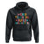 Teacher's Quote Hoodie Weird Teacher Build Character Colorful Flowers TS11 Black Print Your Wear