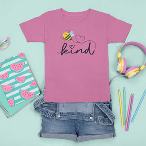Positive Quote Bee T Shirt For Kid Be Kind Pencil Back To School Bumblebee TS11 Azalea Print Your Wear