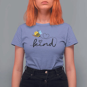 Positive Quote Bee T Shirt For Women Be Kind Pencil Back To School Bumblebee TS11 Violet Print Your Wear
