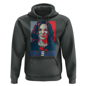 Funny Harris Hoodie I'm Speaking Quote Presidential Election TS11 Dark Heather Print Your Wear