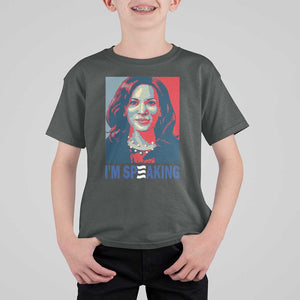 Funny Harris T Shirt For Kid I'm Speaking Quote Presidential Election TS11 Dark Heather Print Your Wear