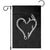 Fishing And Hunting Vintage Hook Antler Heart Garden Flag TS11 Black Print Your Wear
