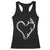 Fishing And Hunting Vintage Hook Antler Heart Racerback Tank Top TS11 Black Print Your Wear