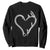 Fishing And Hunting Vintage Hook Antler Heart Sweatshirt - Print Your Wear