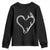 Fishing And Hunting Vintage Hook Antler Heart Youth Sweatshirt TS11 Black Print Your Wear