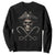 Funny Pirate Fishing Lover Sweatshirt Vintage Pirate Skull Hooks Fishing TS11 Black Print Your Wear