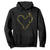 Fishing And Hunting Vintage Camo Hook Antler Heart Hoodie TS11 Black Print Your Wear