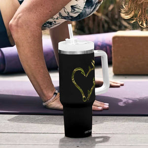 Fishing And Hunting Vintage Camo Hook Antler Heart Tumbler With Handle TS11 Print Your Wear