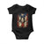Puerto Rican Heroines Baby Onesie Boricua Julia Lolita Blanca Mariana Lola Puerto Rico Flag TS11 Black Print Your Wear