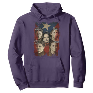 Puerto Rican Heroines Hoodie Boricua Julia Lolita Blanca Mariana Lola Puerto Rico Flag TS11 S Purple Print Your Wear