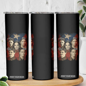 Puerto Rican Heroines Skinny Tumbler Boricua Julia Lolita Blanca Mariana Lola Puerto Rico Flag TS11 Print Your Wear