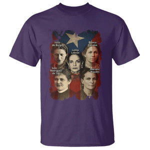 Puerto Rican Heroines T Shirt Boricua Julia Lolita Blanca Mariana Lola Puerto Rico Flag TS11 Purple Print Your Wear