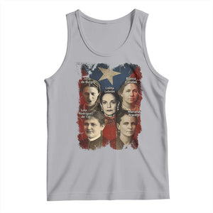 Puerto Rican Heroines Tank Top Boricua Julia Lolita Blanca Mariana Lola Puerto Rico Flag TS11 Athletic Heather Print Your Wear