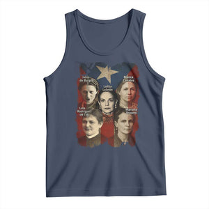 Puerto Rican Heroines Tank Top Boricua Julia Lolita Blanca Mariana Lola Puerto Rico Flag TS11 Navy Print Your Wear