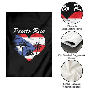 Puerto Rico Garden Flag Boricua Coqui Frog Vintage Puerto Rican Flag TS11 Print Your Wear