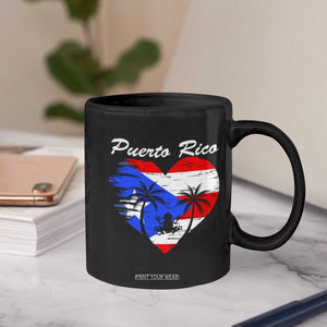 Puerto Rico Coffee Mug Boricua Coqui Frog Vintage Puerto Rican Flag TS11 Print Your Wear