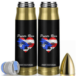 Puerto Rico Bullet Tumbler Boricua Coqui Frog Vintage Puerto Rican Flag TS11 Black Print Your Wear