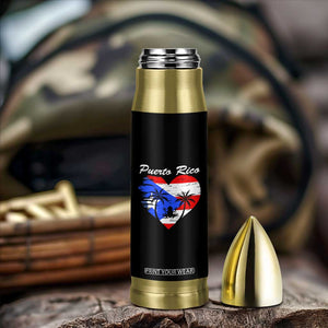 Puerto Rico Bullet Tumbler Boricua Coqui Frog Vintage Puerto Rican Flag TS11 Print Your Wear