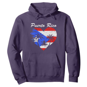 Puerto Rico Hoodie Boricua Coqui Frog Vintage Puerto Rican Flag TS11 Purple Print Your Wear