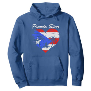 Puerto Rico Hoodie Boricua Coqui Frog Vintage Puerto Rican Flag TS11 Royal Blue Print Your Wear
