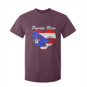 Puerto Rico T Shirt For Kid Boricua Coqui Frog Vintage Puerto Rican Flag TS11 Maroon Print Your Wear