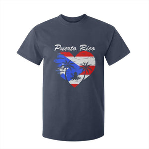 Puerto Rico T Shirt For Kid Boricua Coqui Frog Vintage Puerto Rican Flag TS11 Navy Print Your Wear