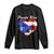 Puerto Rico Long Sleeve Shirt Boricua Coqui Frog Vintage Puerto Rican Flag TS11 Black Print Your Wear