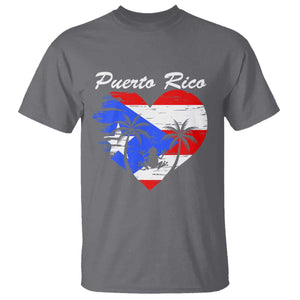 Puerto Rico T Shirt Boricua Coqui Frog Vintage Puerto Rican Flag TS11 Charcoal Print Your Wear