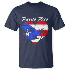 Puerto Rico T Shirt Boricua Coqui Frog Vintage Puerto Rican Flag TS11 Navy Print Your Wear