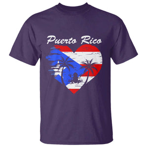 Puerto Rico T Shirt Boricua Coqui Frog Vintage Puerto Rican Flag TS11 Purple Print Your Wear