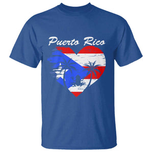 Puerto Rico T Shirt Boricua Coqui Frog Vintage Puerto Rican Flag TS11 Royal Blue Print Your Wear