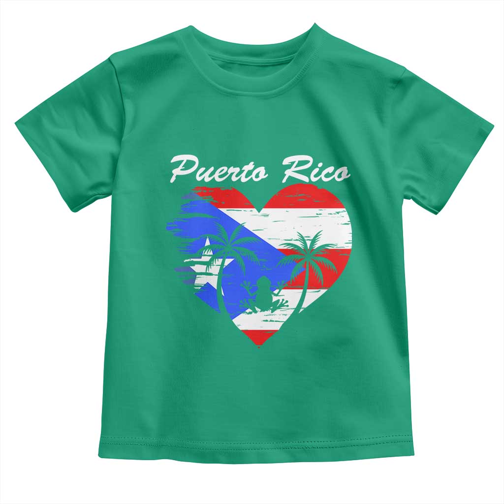 Puerto Rico Toddler T Shirt Boricua Coqui Frog Vintage Puerto Rican Flag TS11 Irish Green Print Your Wear