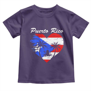 Puerto Rico Toddler T Shirt Boricua Coqui Frog Vintage Puerto Rican Flag TS11 Purple Print Your Wear