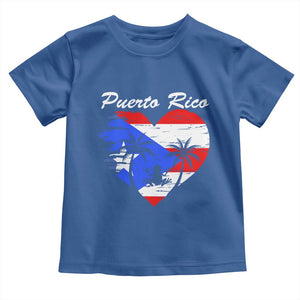 Puerto Rico Toddler T Shirt Boricua Coqui Frog Vintage Puerto Rican Flag TS11 Royal Blue Print Your Wear