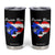Puerto Rico Tumbler Cup Boricua Coqui Frog Vintage Puerto Rican Flag TS11 Black Print Your Wear