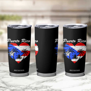 Puerto Rico Tumbler Cup Boricua Coqui Frog Vintage Puerto Rican Flag TS11 Print Your Wear