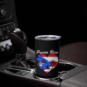 Puerto Rico Tumbler Cup Boricua Coqui Frog Vintage Puerto Rican Flag TS11 Print Your Wear