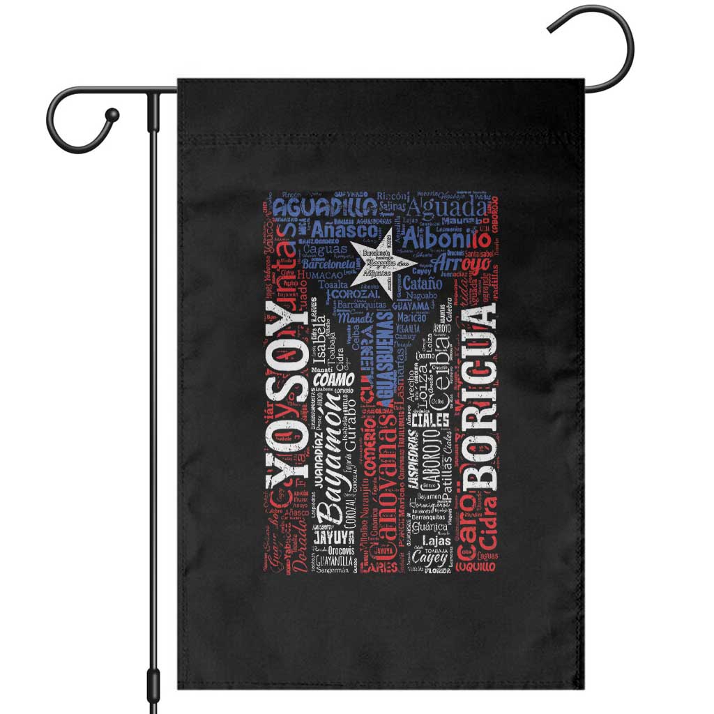 Puerto Rican Flag Puerto Rico Towns And Cities Garden Flag TS11 Black Print Your Wear