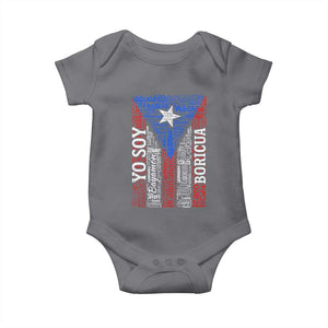 Puerto Rican Flag Puerto Rico Towns And Cities Baby Onesie TS11 Charcoal Print Your Wear