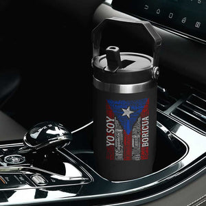 Puerto Rican Flag Puerto Rico Towns And Cities Flip Straw Tumbler TS11 Print Your Wear