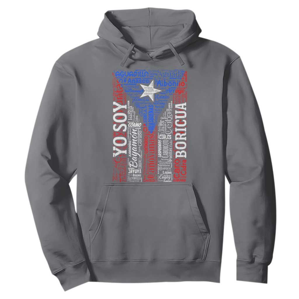 Puerto Rican Flag Puerto Rico Towns And Cities Hoodie TS11 Charcoal Print Your Wear