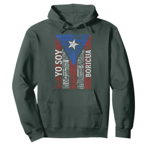 Puerto Rican Flag Puerto Rico Towns And Cities Hoodie TS11 Dark Forest Green Print Your Wear