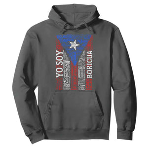 Puerto Rican Flag Puerto Rico Towns And Cities Hoodie TS11 Dark Heather Print Your Wear