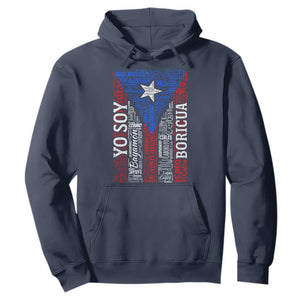 Puerto Rican Flag Puerto Rico Towns And Cities Hoodie TS11 Navy Print Your Wear