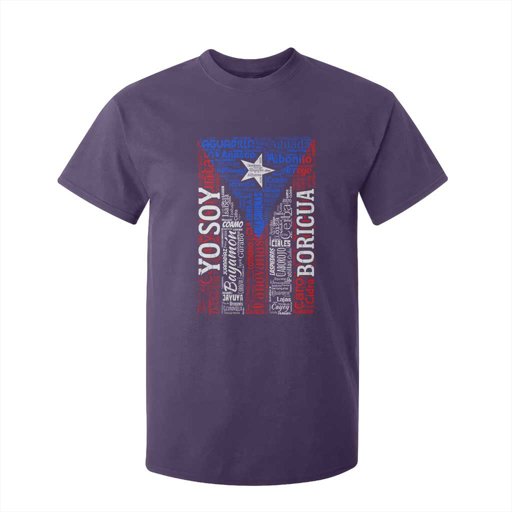 Puerto Rican Flag Puerto Rico Towns And Cities T Shirt For Kid TS11 Purple Print Your Wear