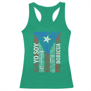 Puerto Rican Flag Puerto Rico Towns And Cities Racerback Tank Top TS11 Irish Green Print Your Wear
