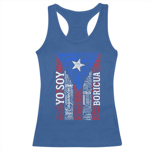 Puerto Rican Flag Puerto Rico Towns And Cities Racerback Tank Top TS11 Royal Blue Print Your Wear