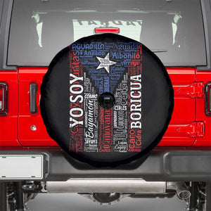 Puerto Rican Flag Puerto Rico Towns And Cities Spare Tire Cover TS11 Black Print Your Wear