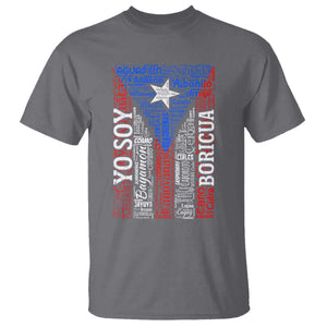 Puerto Rican Flag Puerto Rico Towns And Cities T Shirt TS11 Charcoal Print Your Wear
