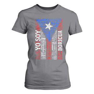 Puerto Rican Flag Puerto Rico Towns And Cities T Shirt For Women TS11 Charcoal Print Your Wear